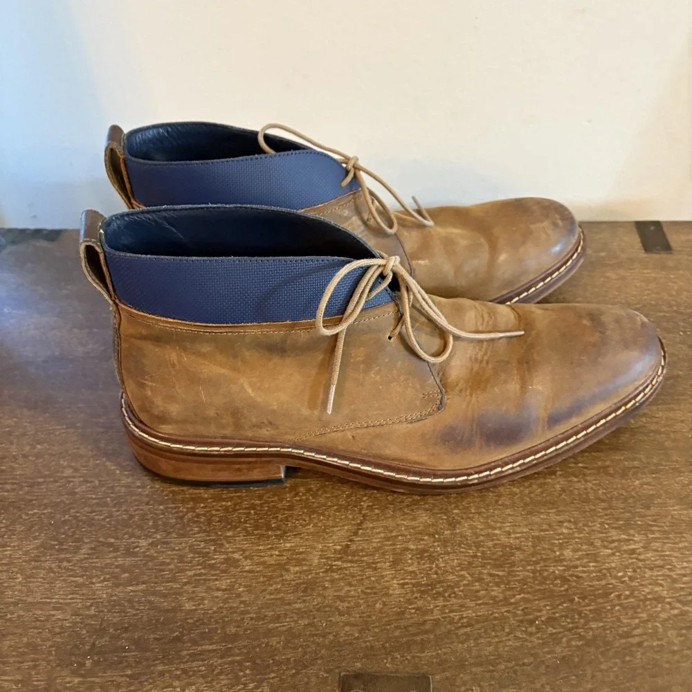 Cole Haan Boots Mens Size‎ 9 Brown Leather Chukka Ankle Lace Up Casual